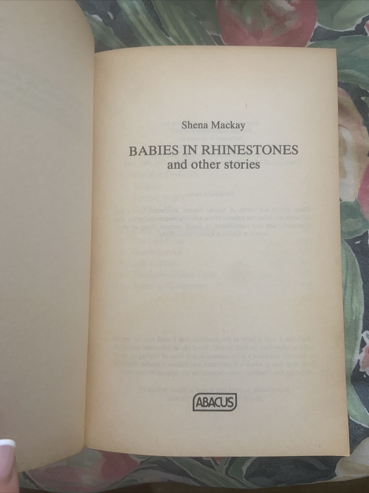 PB Book BABIES IN RHINESTONES and Other Stories Abacus Books Shena Mackay