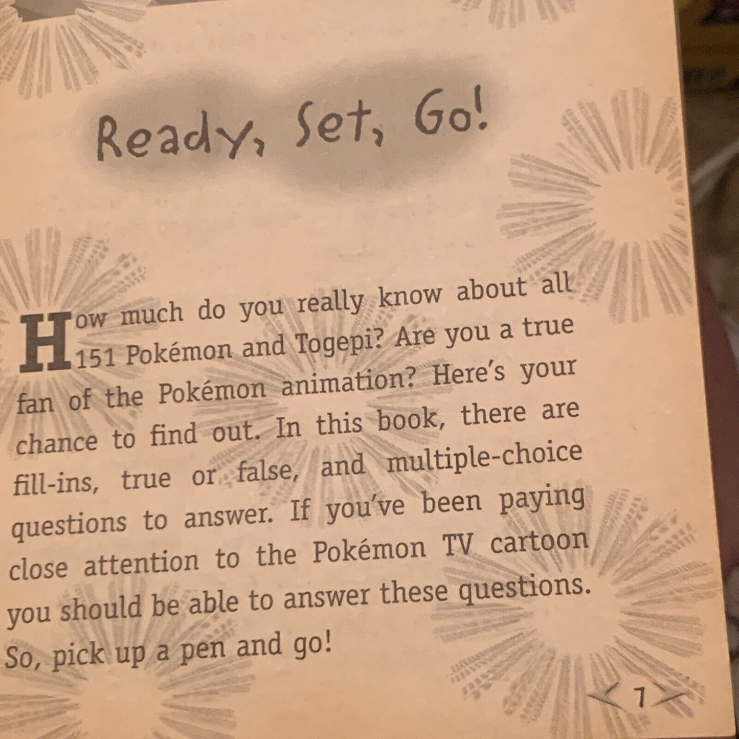 Pokemon Pop Quiz! A Total Trivia and Test Your Knowledge Book PB Pencil Answers