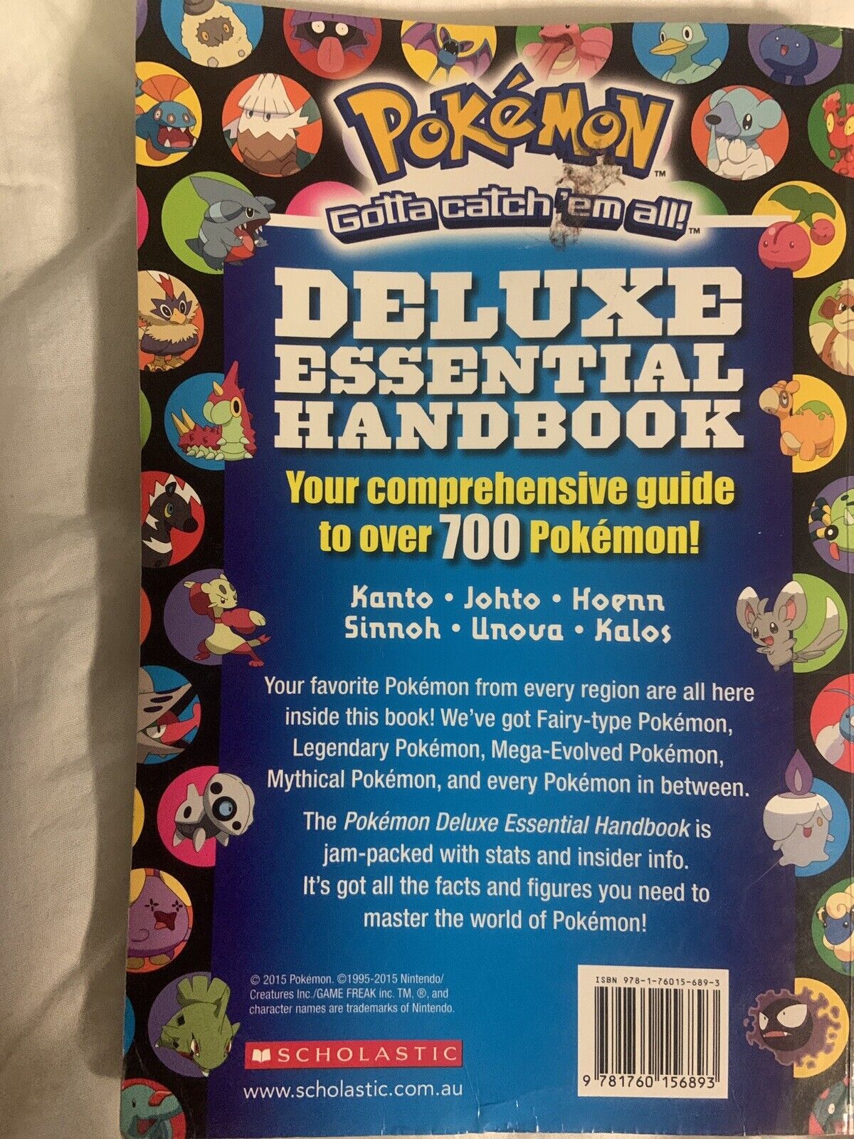 POKEMON GOTTA CATCH'EM ALL Deluxe Essential HANDBOOK 2015 Facts On 700 POKÉMON