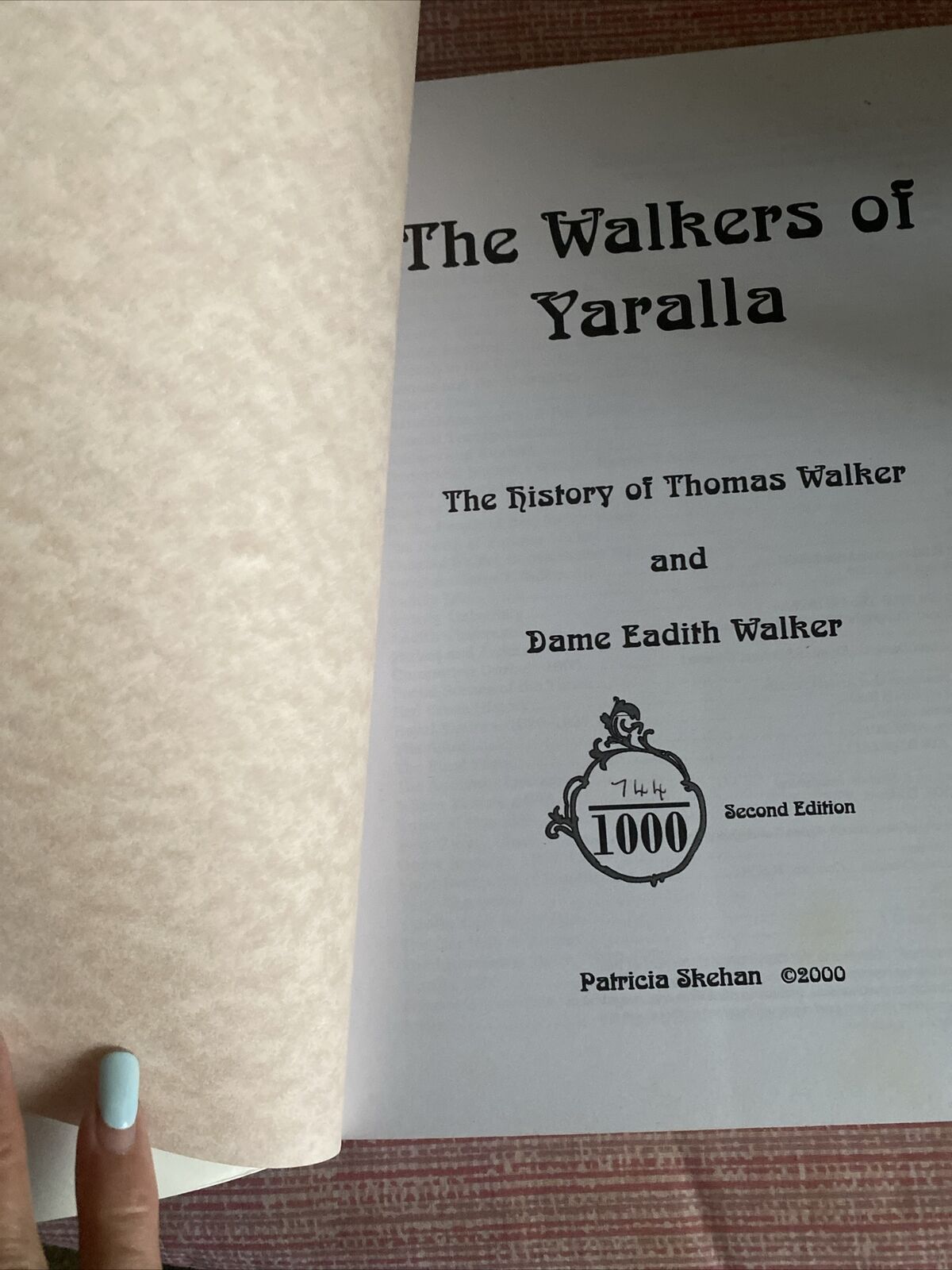 PATRICIA SKEHAN THE WALKERS OF YARALLA 2nd Edition Numbered 744/1000 Year 2000