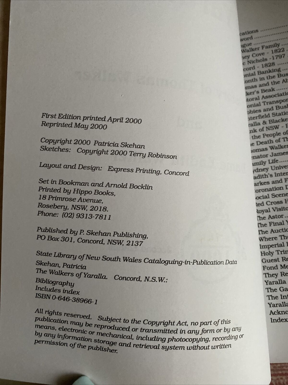 PATRICIA SKEHAN THE WALKERS OF YARALLA 2nd Edition Numbered 744/1000 Year 2000