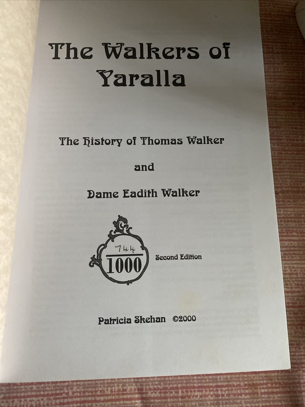 PATRICIA SKEHAN THE WALKERS OF YARALLA 2nd Edition Numbered 744/1000 Year 2000