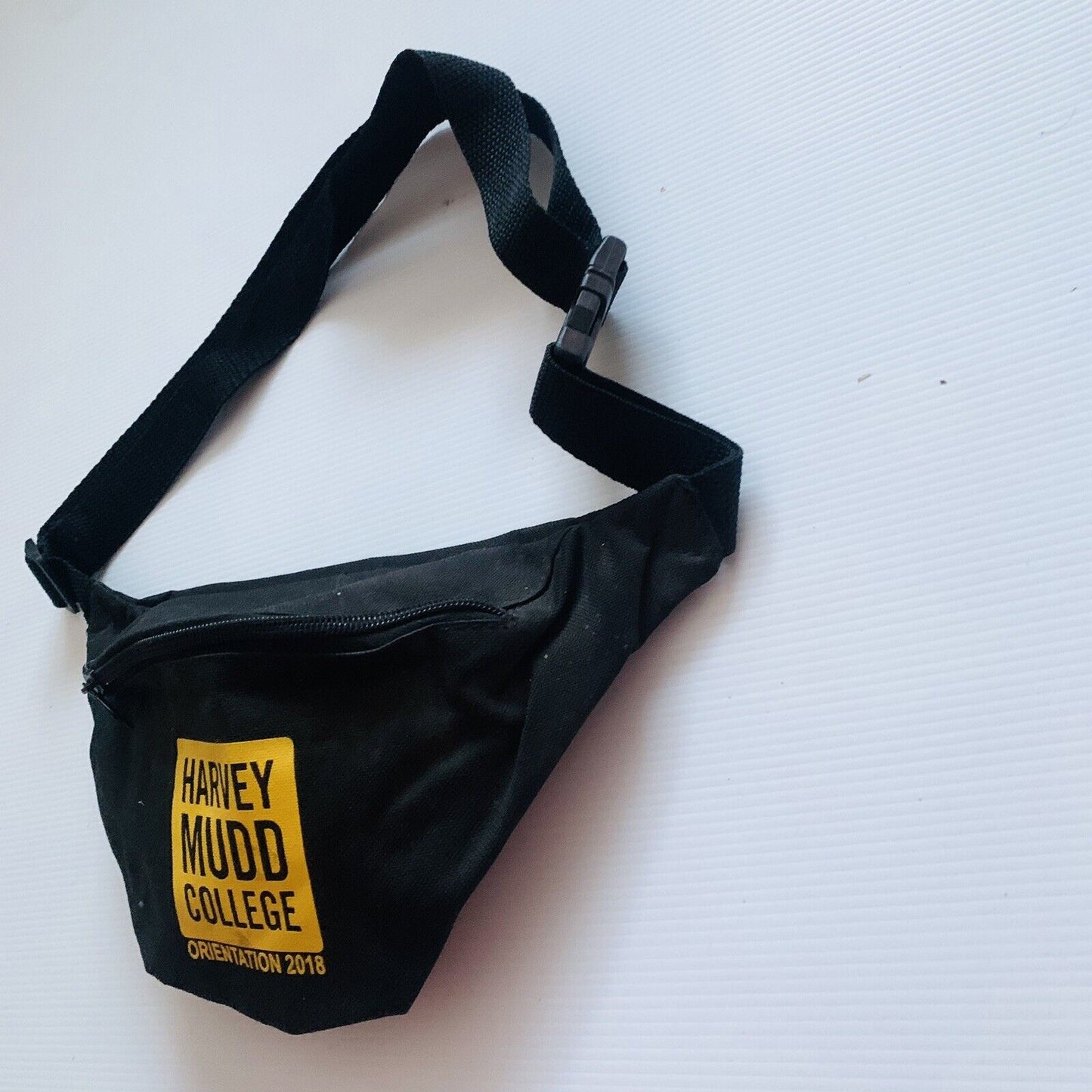 Bum Bag HARVEY MUDD College Orientation 2018 Claremont California Black Zip NEW