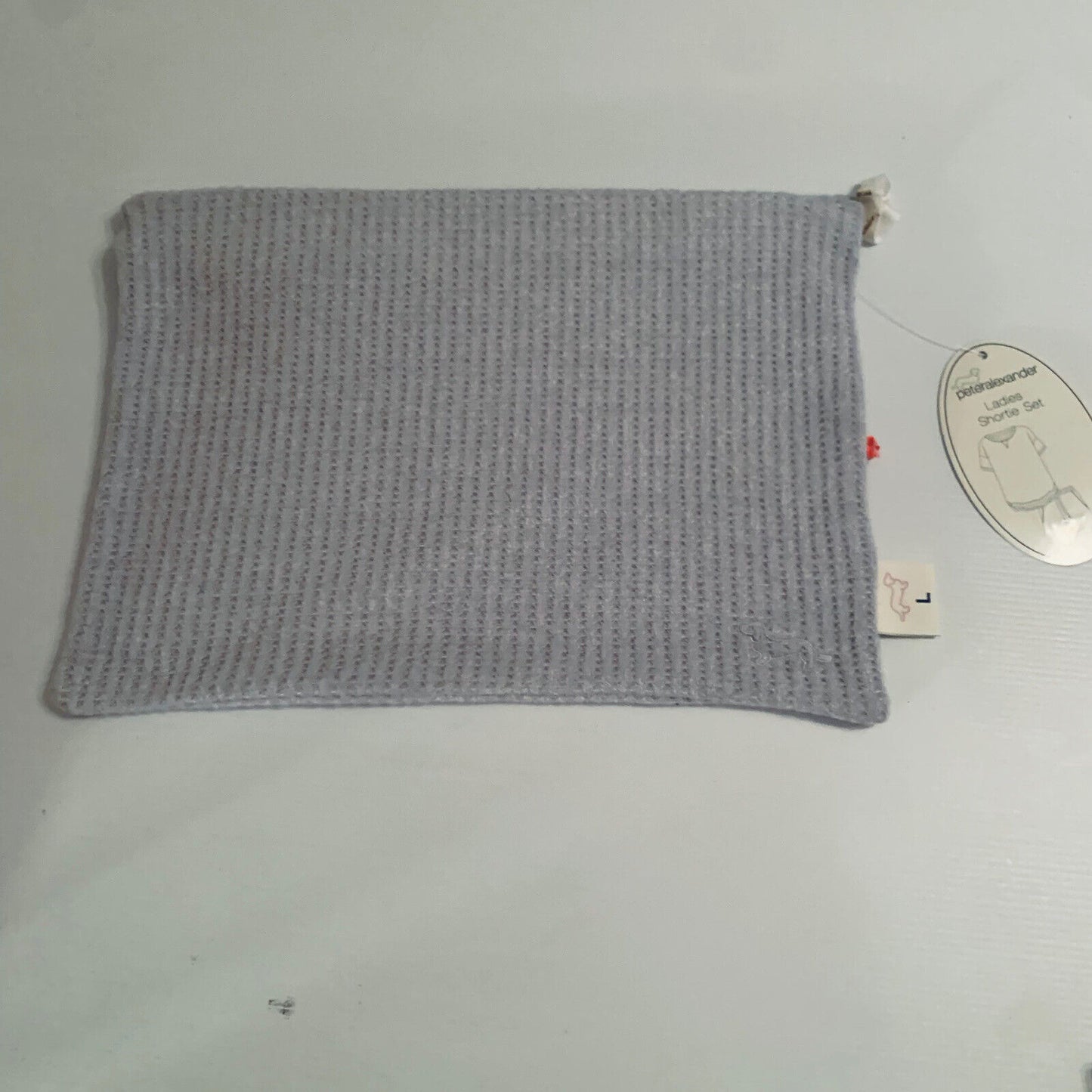 PETER ALEXANDER Pyjama Sleepwear PJ Bag Zip Close Soft Waffle BAG ONLY 32X23cm