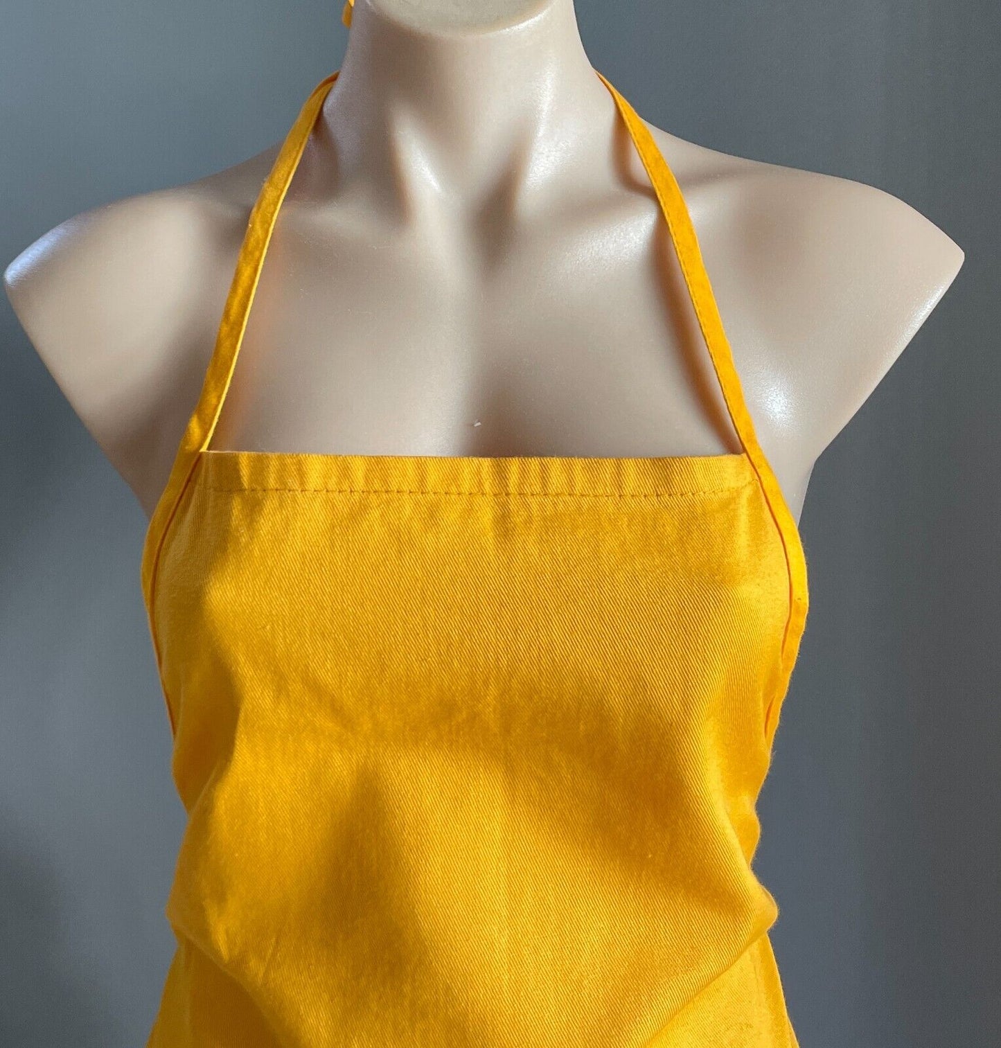 APRON WAIKIKI Hawaii Bib Orange Purple Print Cursive Souvenir Size 10 12 NEW