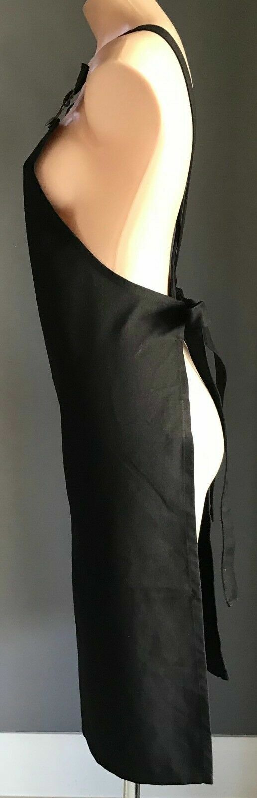 Unisex Bib & Brace Black Apron Size 10 - 14 Cafe BBQ Restaurant Quality NEW