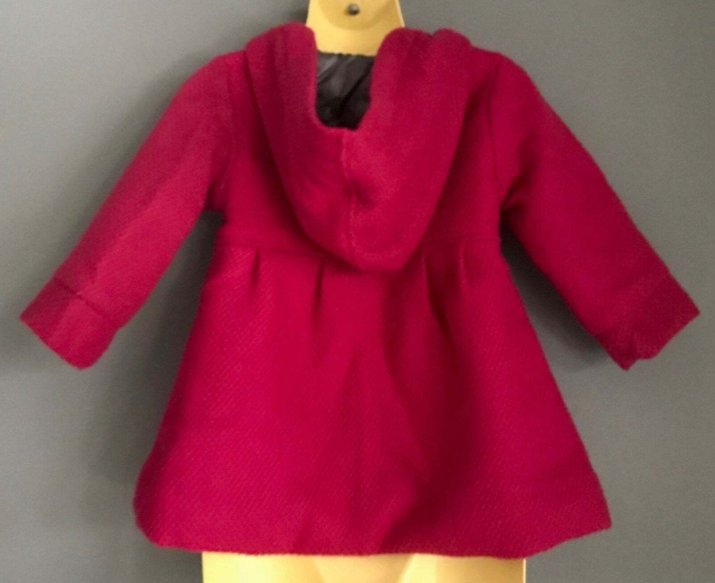 Baby Girl SPUNKY KIDS 18 24 Mths Swing Hoodie Coat Textured Cerise Hoody Sz 90