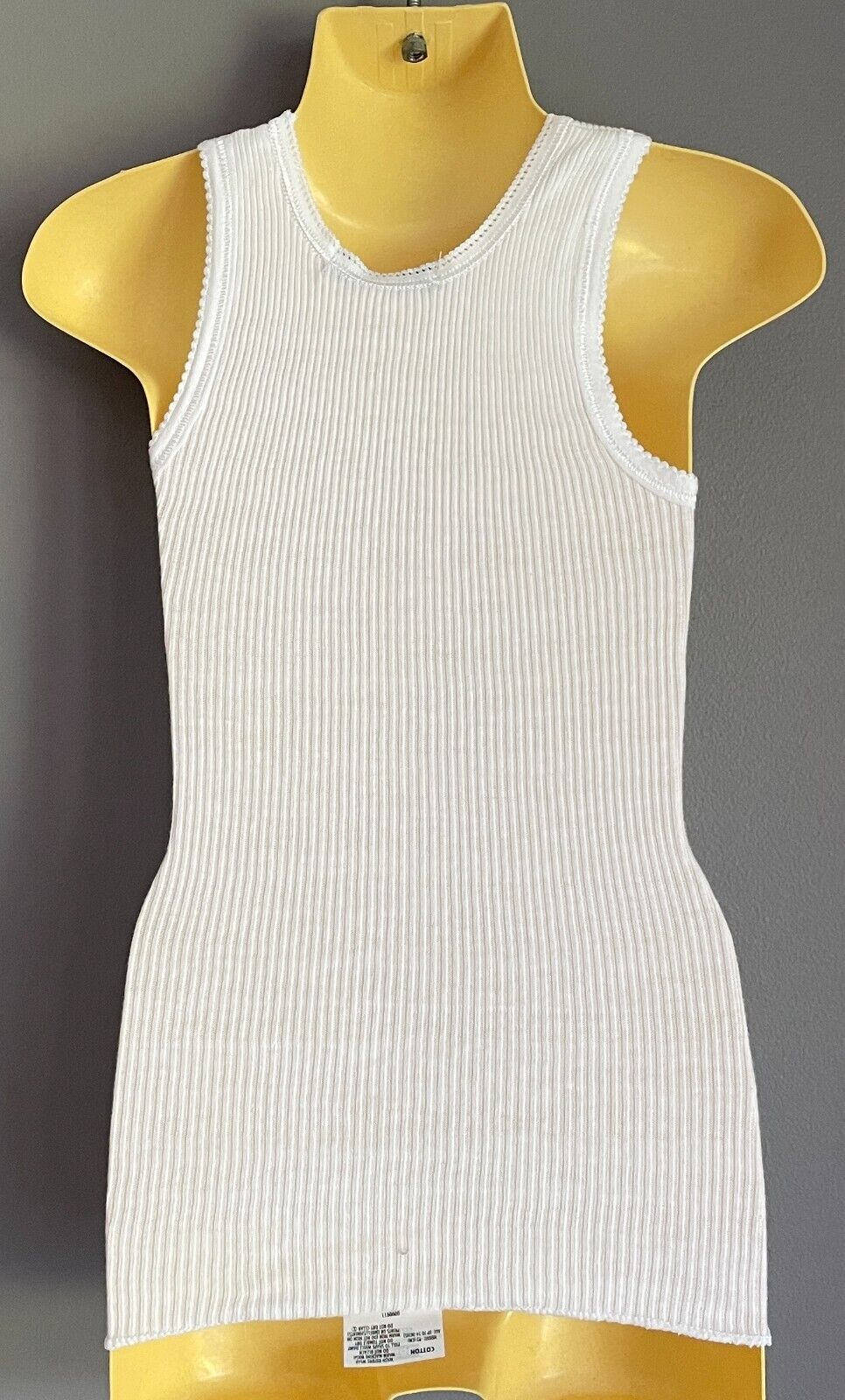 Baby Girl STEVIE & ME White Singlet Tank Top Floral Applique Trim Size 2 NEW