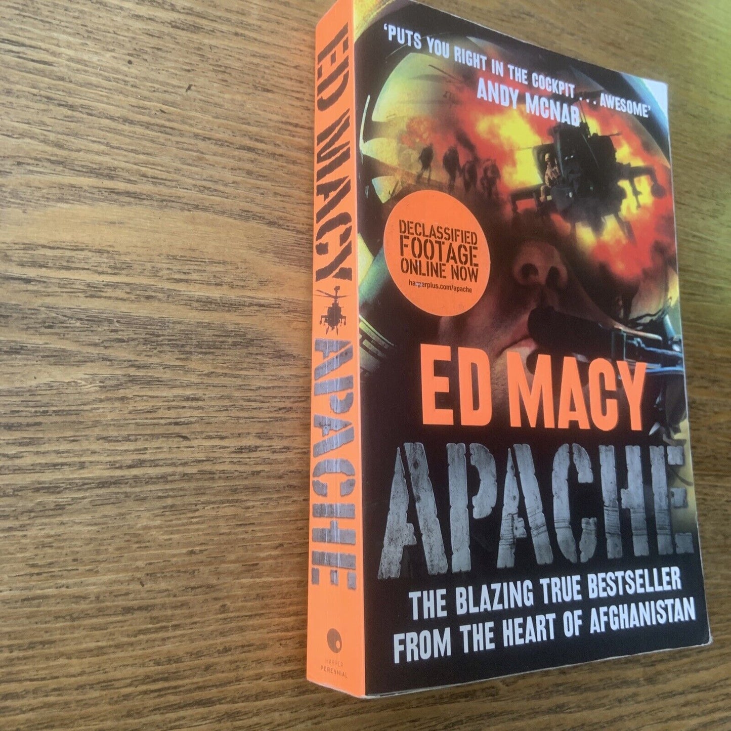 APACHE Ed Macy 2009 THE MAN THE MACHINE THE MISSION Afghanistan War Medium PB