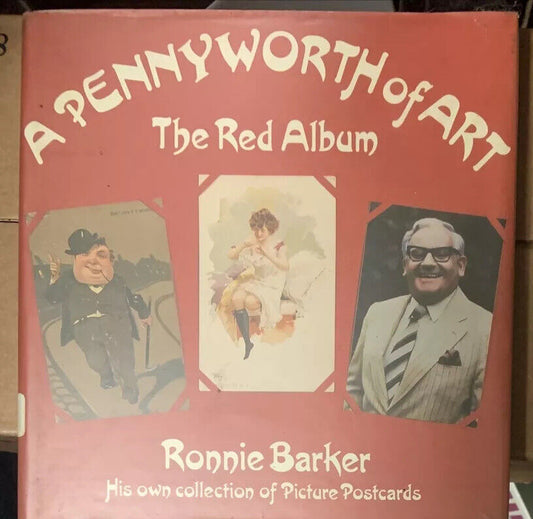 A Pennyworth of Art the Red Album Collection Postcards Ronnie Barker Ex Library