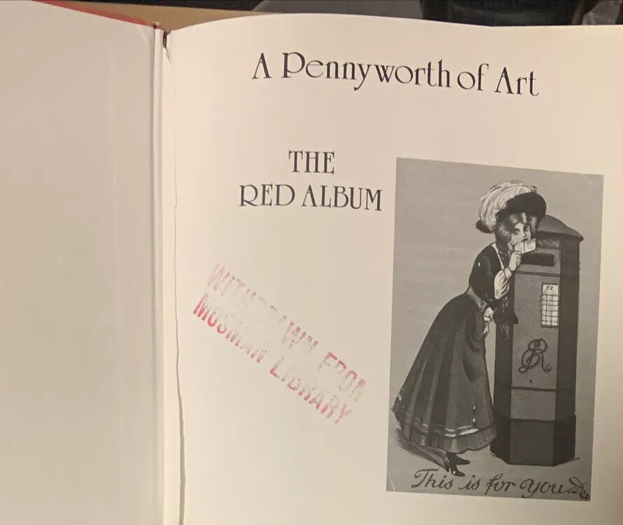 A Pennyworth of Art the Red Album Collection Postcards Ronnie Barker Ex Library