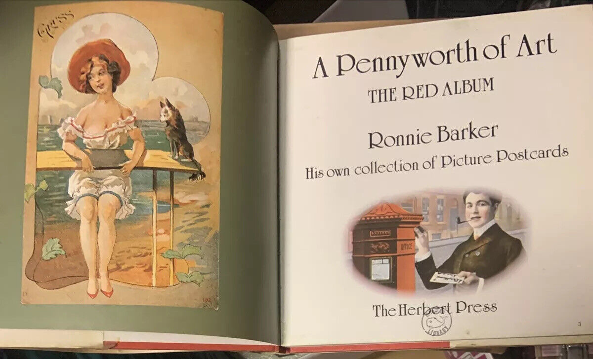 A Pennyworth of Art the Red Album Collection Postcards Ronnie Barker Ex Library