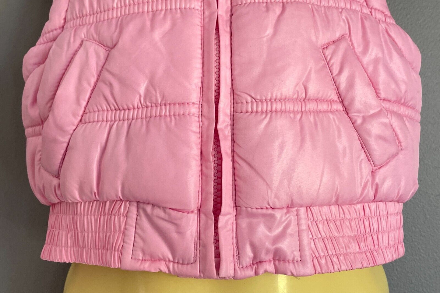 Baby Girl MOTHERCARE Puffer Vest Sleeveless Pink Thick and Warm Size 9 12 Months