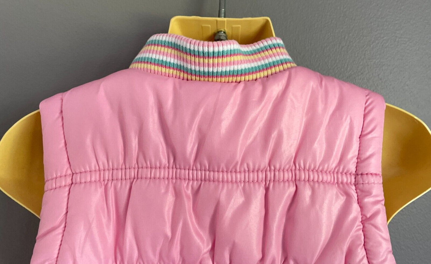 Baby Girl MOTHERCARE Puffer Vest Sleeveless Pink Thick and Warm Size 9 12 Months