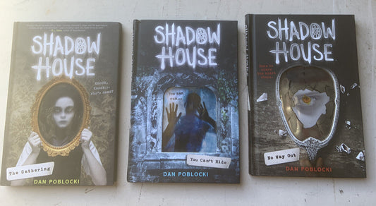 3 Book Bundle SHADOW HOUSE Books 1 2 & 3 Poblocki 2016 2017 Kids HC Supernatural
