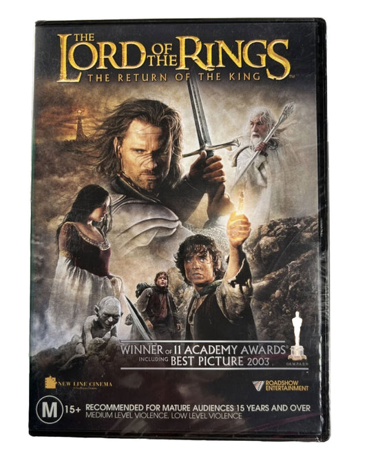THE LORD OF THE RINGS The Return  Of The King DVD R4  Fantasy Best Picture 2003