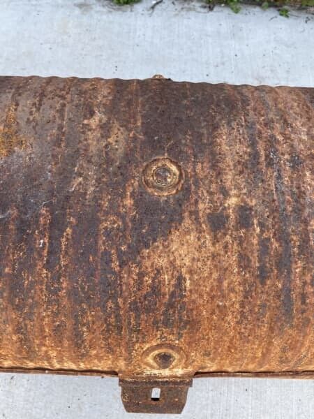 Metal  Trunk Treasure Chest Rustic Vintage Steel Military Toolbox 84cm