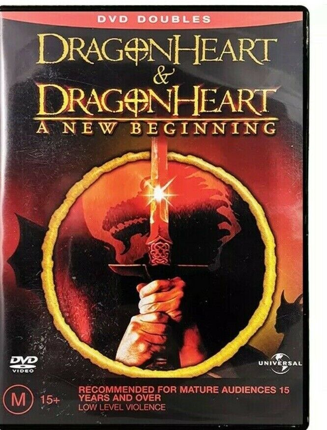 2 Disc DVD DRAGONHEART  1 & 2 A NEW BEGINNING R4 Fantasy Action Adventure