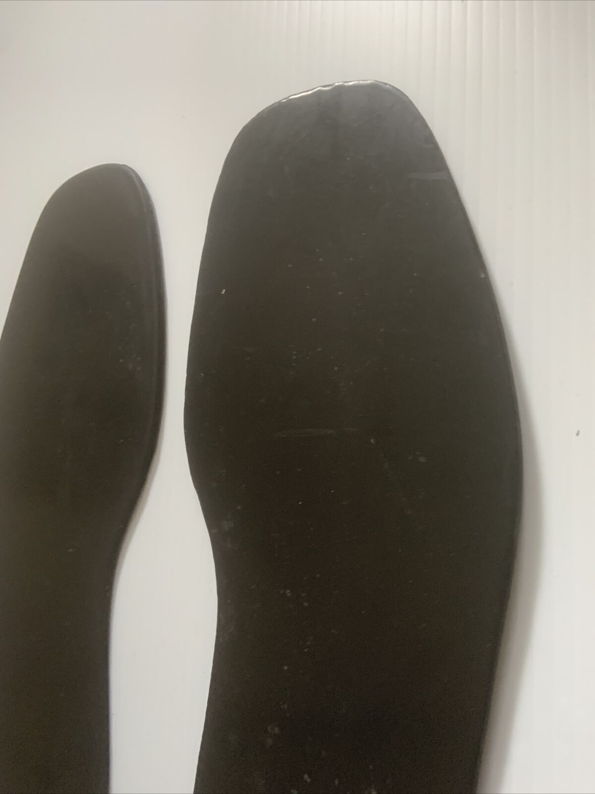 Mens Hard Rubber Shoe Soles Repair Black Sole Base Replacement DIY Shiny 32.5 cm