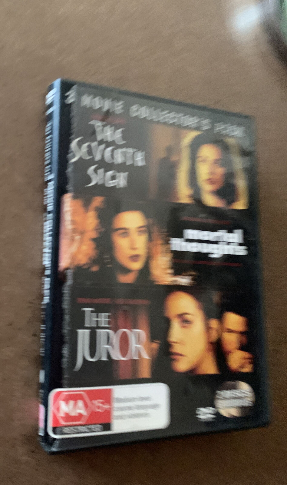 2 Disc DVD The Seventh Sign Mortal Thoughts The Juror R4 1988 1991 1996 3 Movie