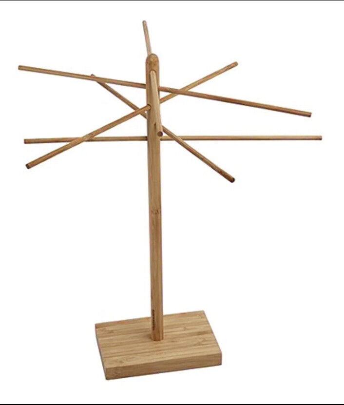 CROFTON Pasta Drying Rack Stand Maker Beechwood EasyStore Box Opened NEW