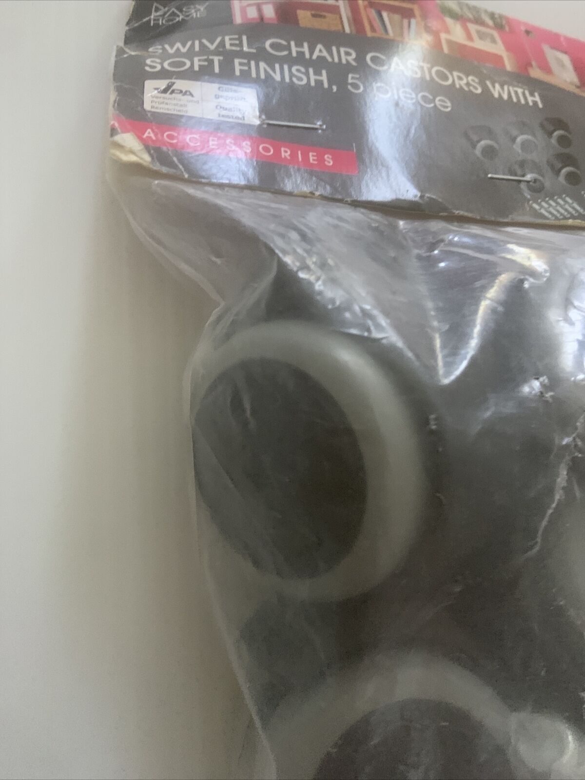 EASY HOME 5 x Office Chair Castors Swivel Wheel Slipstick Replacement Wheels NEW