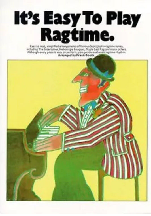 PB It's Easy to Play Ragtime Piano Solo Frank Booth 1976 14 Tunes Sheet Music UK