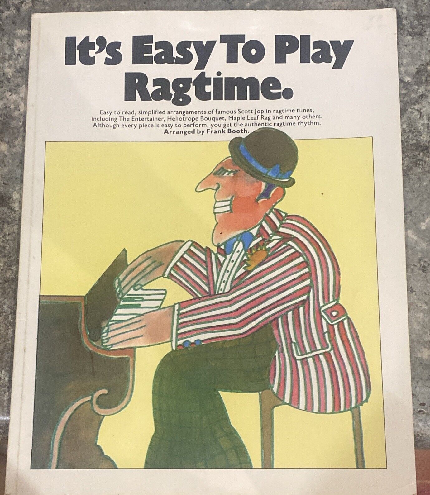 PB It's Easy to Play Ragtime Piano Solo Frank Booth 1976 14 Tunes Sheet Music UK