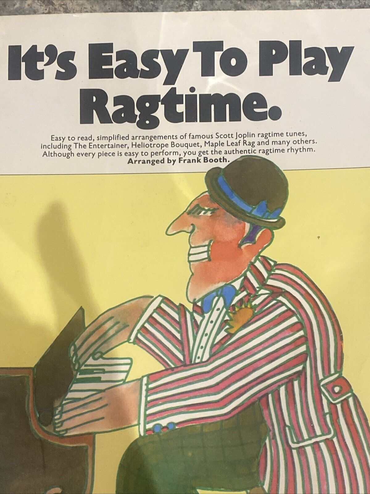 PB It's Easy to Play Ragtime Piano Solo Frank Booth 1976 14 Tunes Sheet Music UK