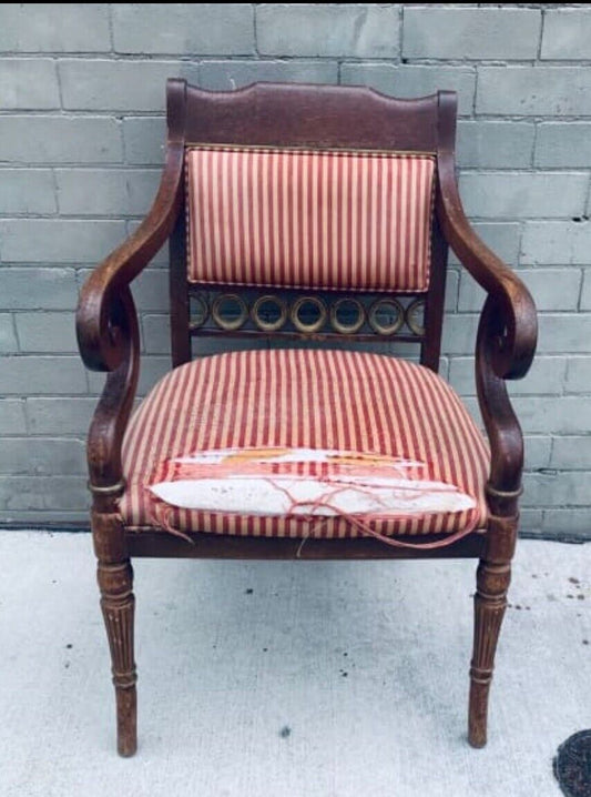 R D Kirkman & Co Dining Chair Regal Armchair Rail Needs Upholstery Paddington