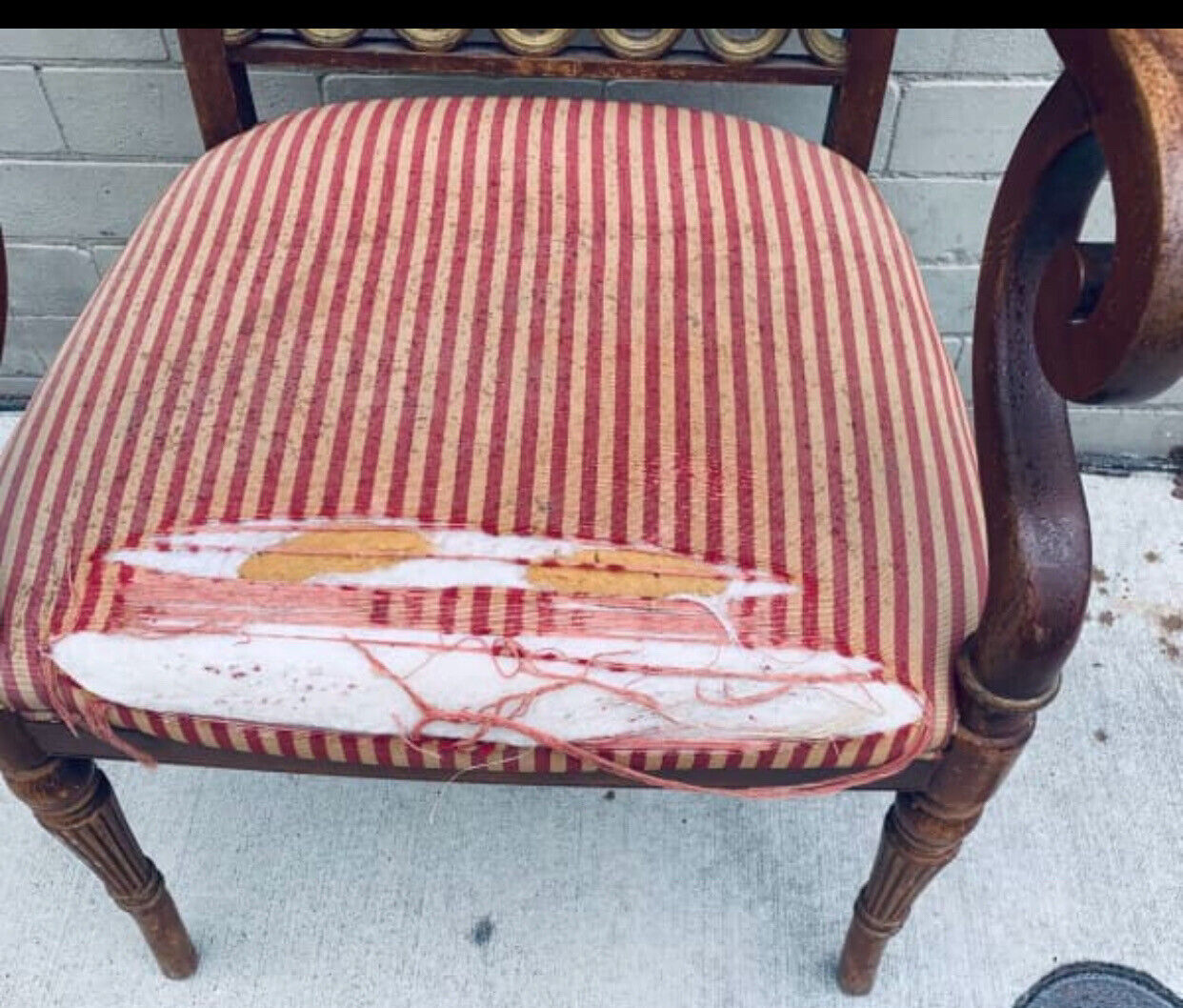 R D Kirkman & Co Dining Chair Regal Armchair Rail Needs Upholstery Paddington