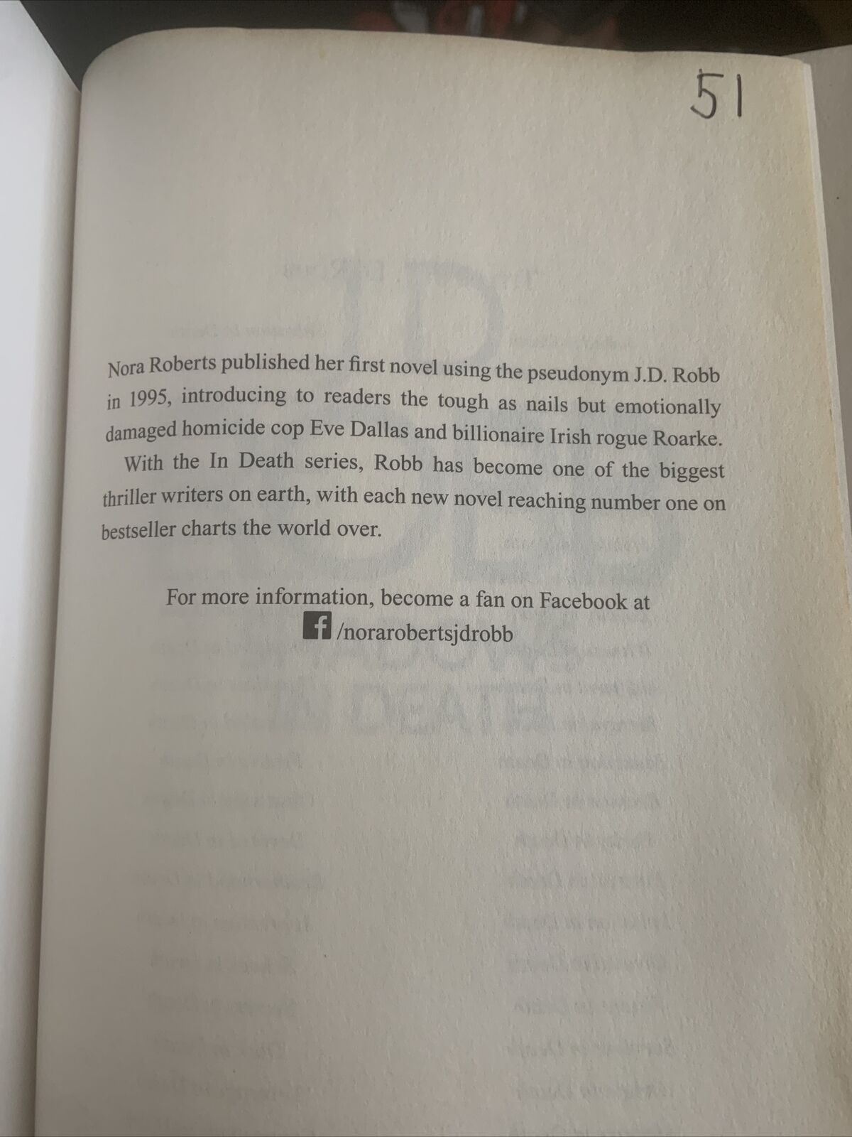 PB Shadows in Death & Dark in Death by J D Robb Nora Roberts Novel 2020