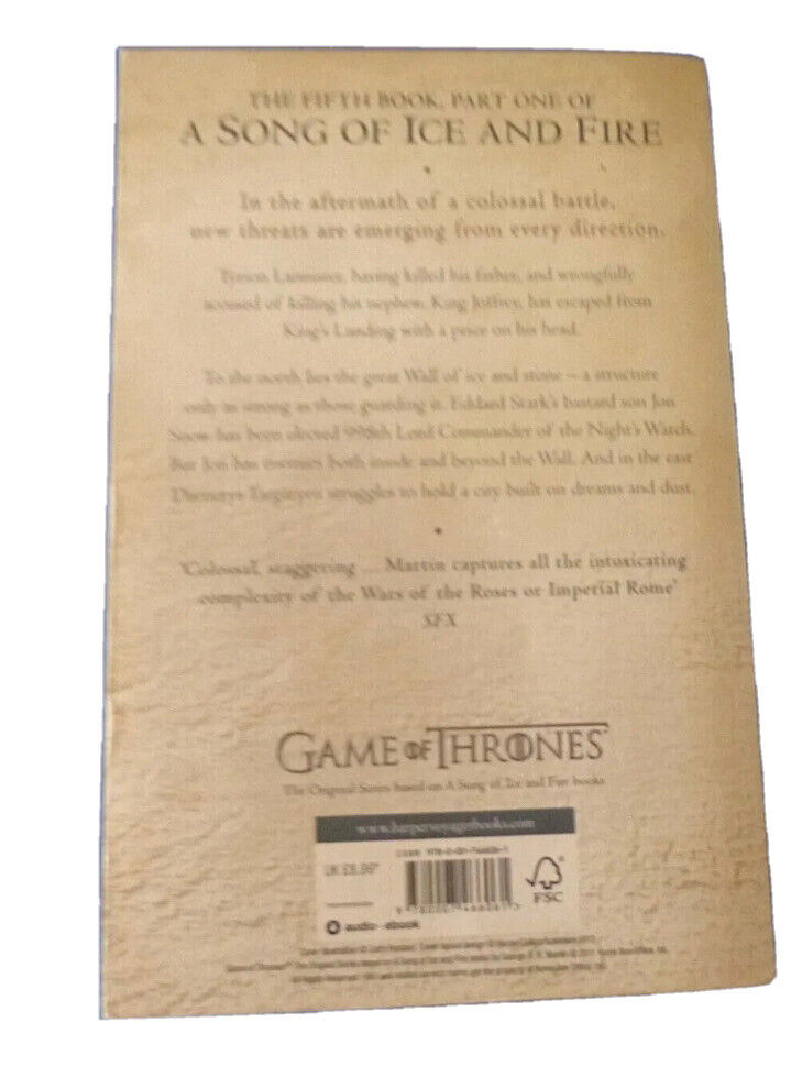 George RR Martin A DANCE with DRAGONS B5 P1: Dreams & Dust 2012 Fantasy Book NEW
