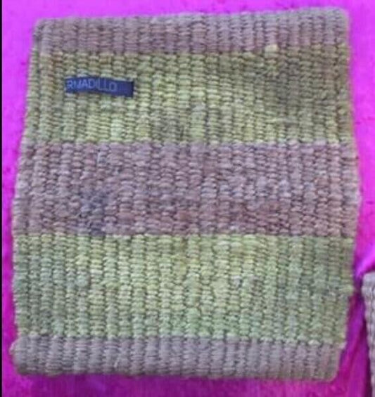 4 x ARMADILLO HEMP  Placemat Trivet 24cm Sq One Off Patterns Heavy Woven NEW