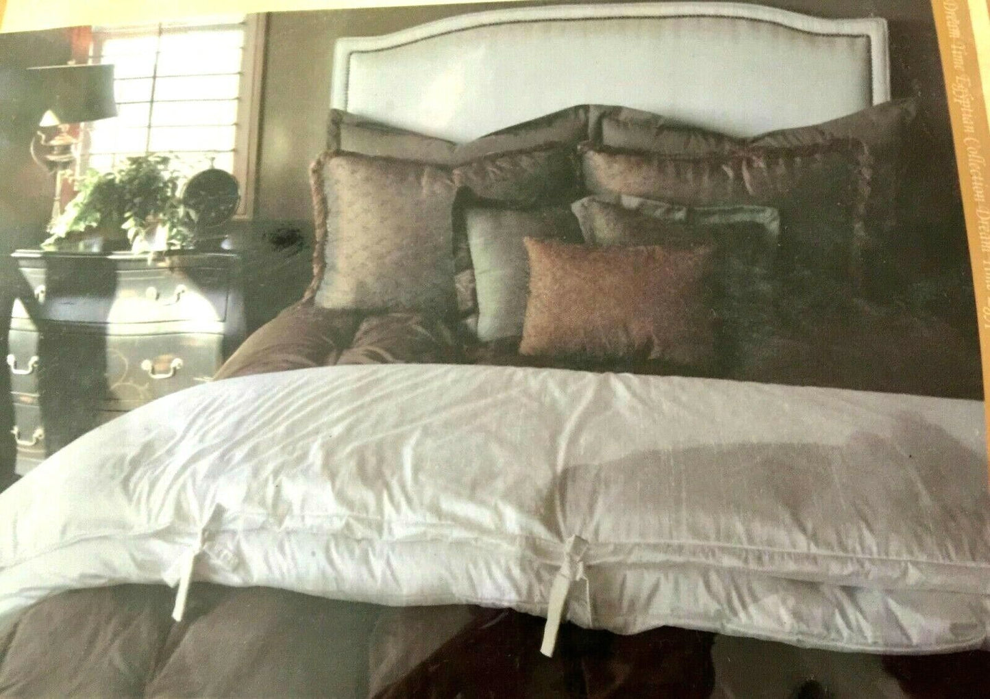 DREAM TIME EGYPTIAN COLLECTION Single Bed Sheet Set SB  Brown 100% Percale NEW