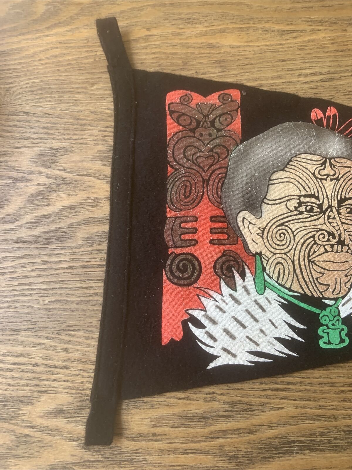 New Zealand Māori Mini Pennant Felt Banner Home Office Garage Wall Tiki Tribal