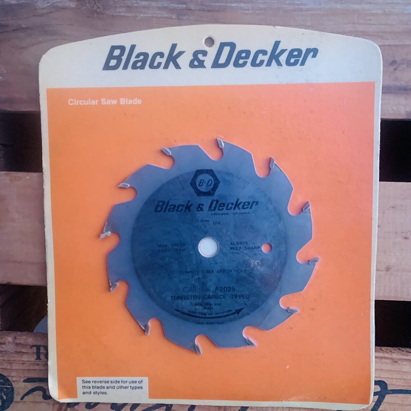 BLACK & DECKER 13mm Circular Saw Blade Tungsten Carbide Tipped New Zealand NOS