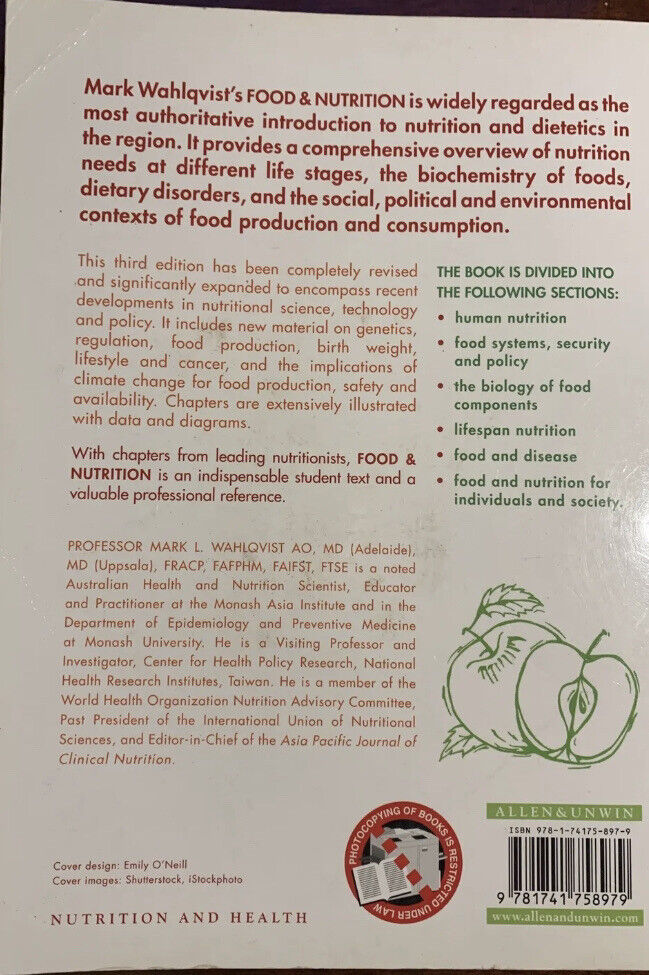PB FOOD & NUTRITION Food and Health Systems Australia New Zealand Wahlqvist 2011