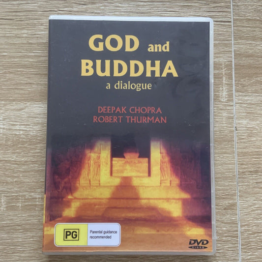 GOD & BUDDHA A Dialogue - Deepak Chopra  Robert Thurman DVD Spiritual New Age