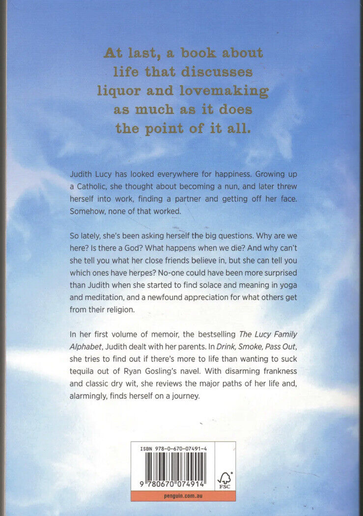 PB Drink Smoke Pass Out An Unlikely Spiritual Journey Judith Lucy 2012 Aussie