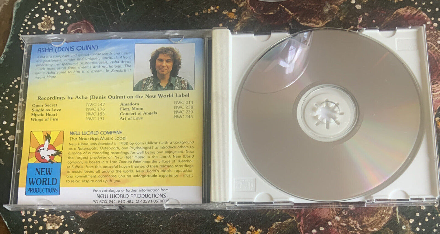 CD ASHA DENIS QUINN A Concert of Angels Album New Age Relaxation Meditation