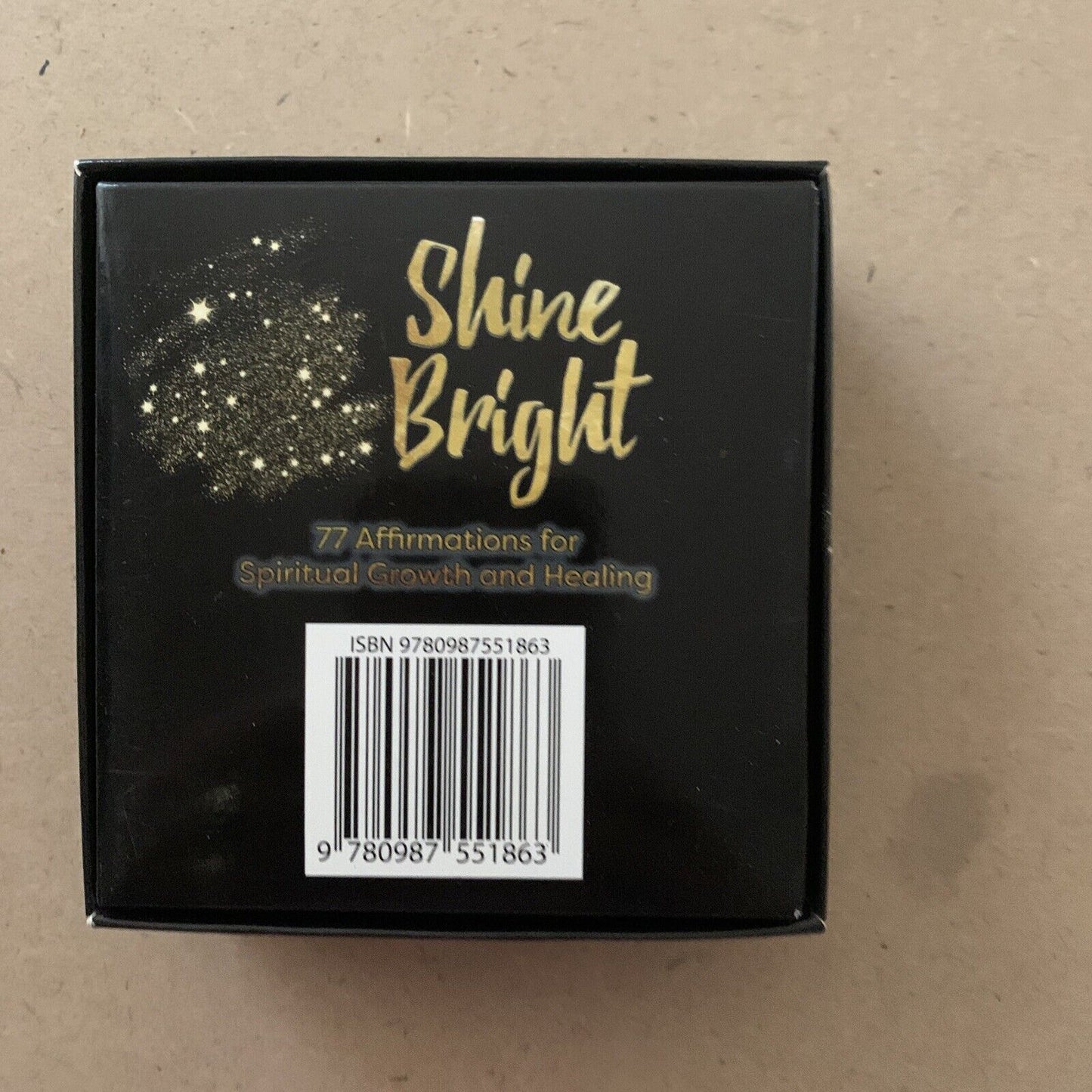 ORACLE CARDS SHINE BRIGHT  77 Card Deck Marianne Yiedich Gold Edge Gift Box NEW