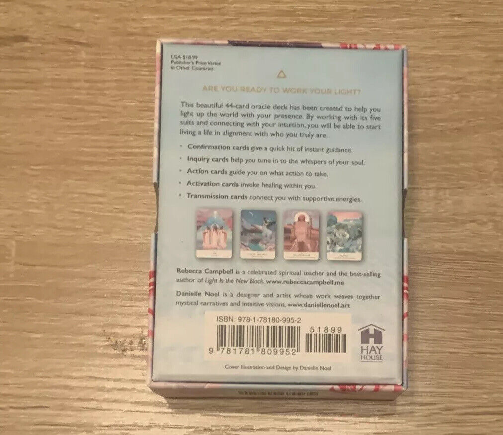ORACLE CARDS Work Your Light Rebecca Campbell Card Deck Danielle Noel Open Box
