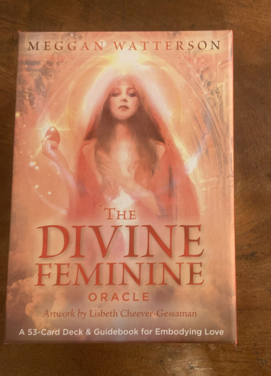 ORACLE CARDS The Divine Feminine Oracle Meggan Watterson 53 Deck w Book Open NEW