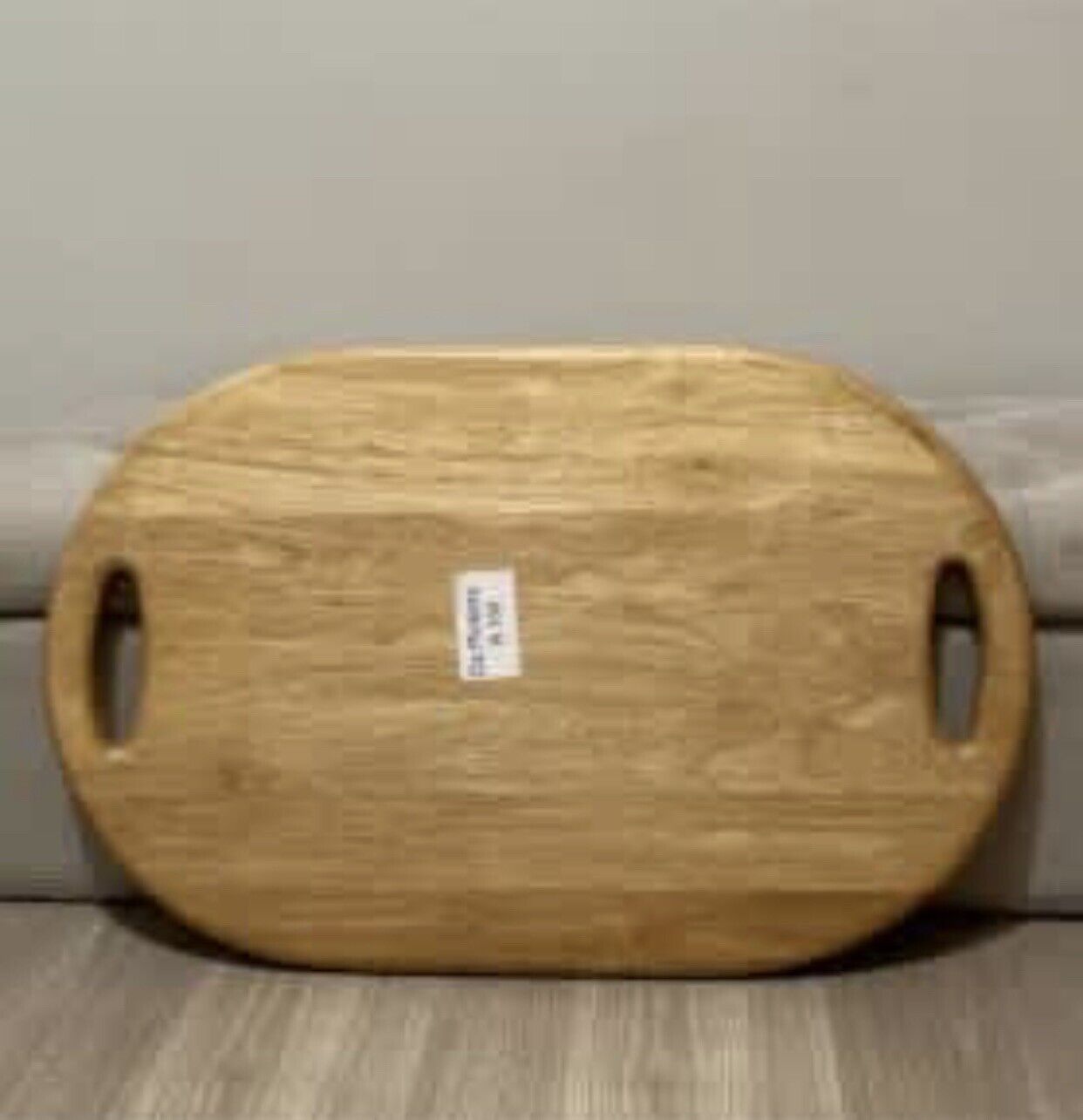 Large Wooden Serving Tray 52cm Oval Platter Cheese Board w Grip AE132
