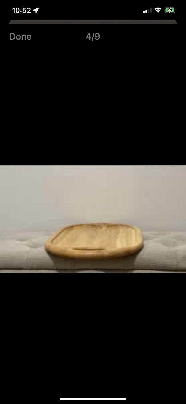 Large Wooden Serving Tray 52cm Oval Platter Cheese Board w Grip AE132