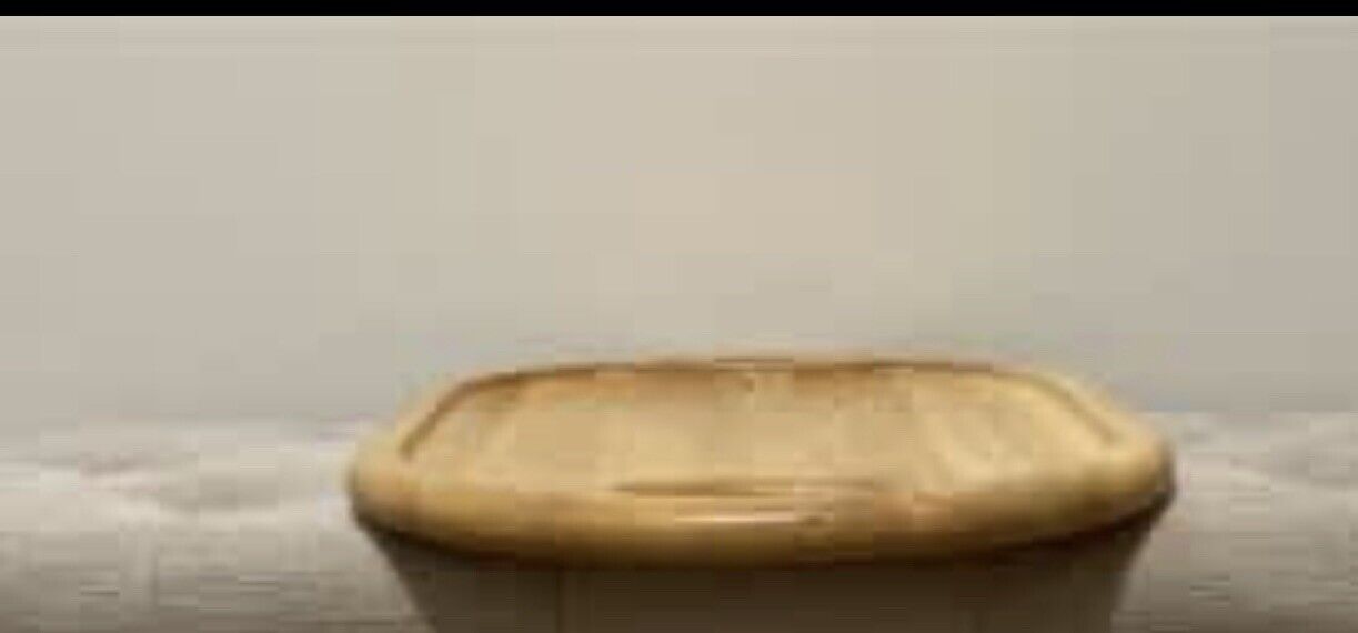 Large Wooden Serving Tray 52cm Oval Platter Cheese Board w Grip AE132