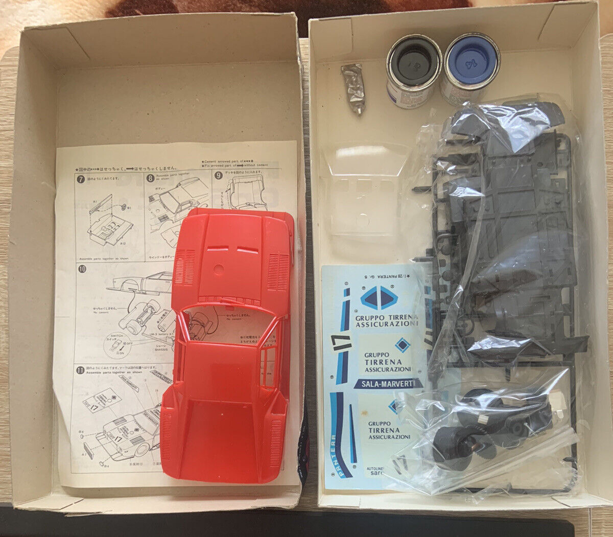 DETOMASO PANTERA Gr5 Vintage Plastic Model 1/28 Scale Nitto Japan Motorised NEW