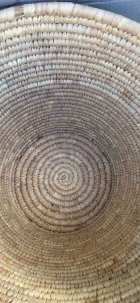 Hyacinth Basket Round 52cm Heavy Natural Rattan 48.5cm Planter Toys Hamper AE285