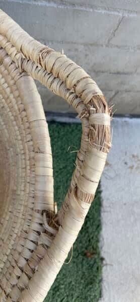 Hyacinth Basket Round 52cm Heavy Natural Rattan 48.5cm Planter Toys Hamper AE285